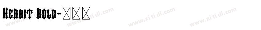 Herbit Bold字体转换